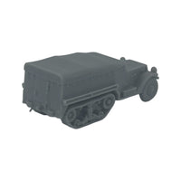 Scale Model of M3 Half with Canvas Track by Model Scenery World Rear View