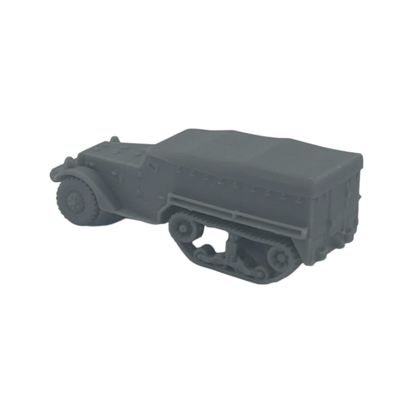 Scale Model of M3 Half with Canvas Track by Model Scenery World Side View