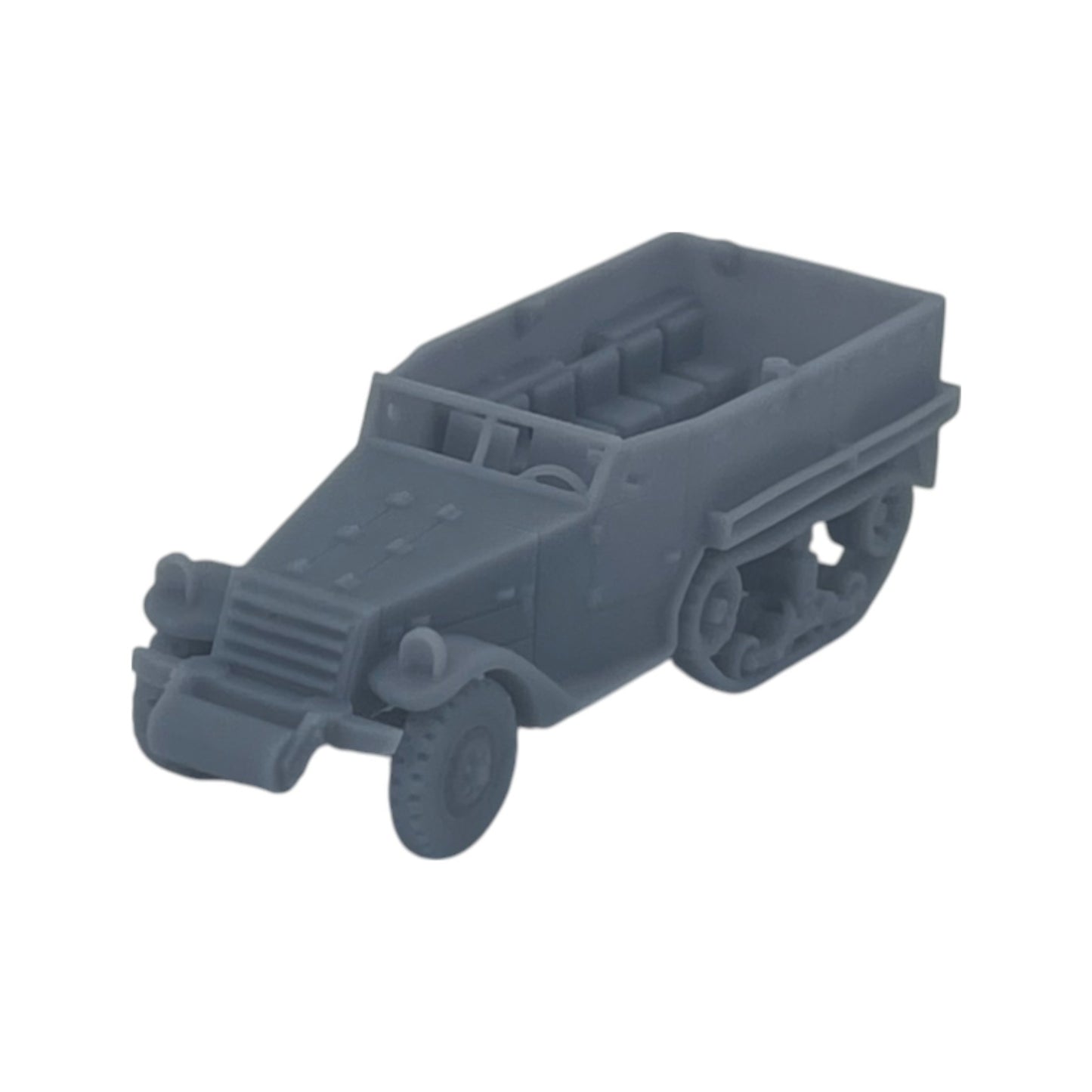 Scale Model of M3 Half Track by Model Scenery World Front View