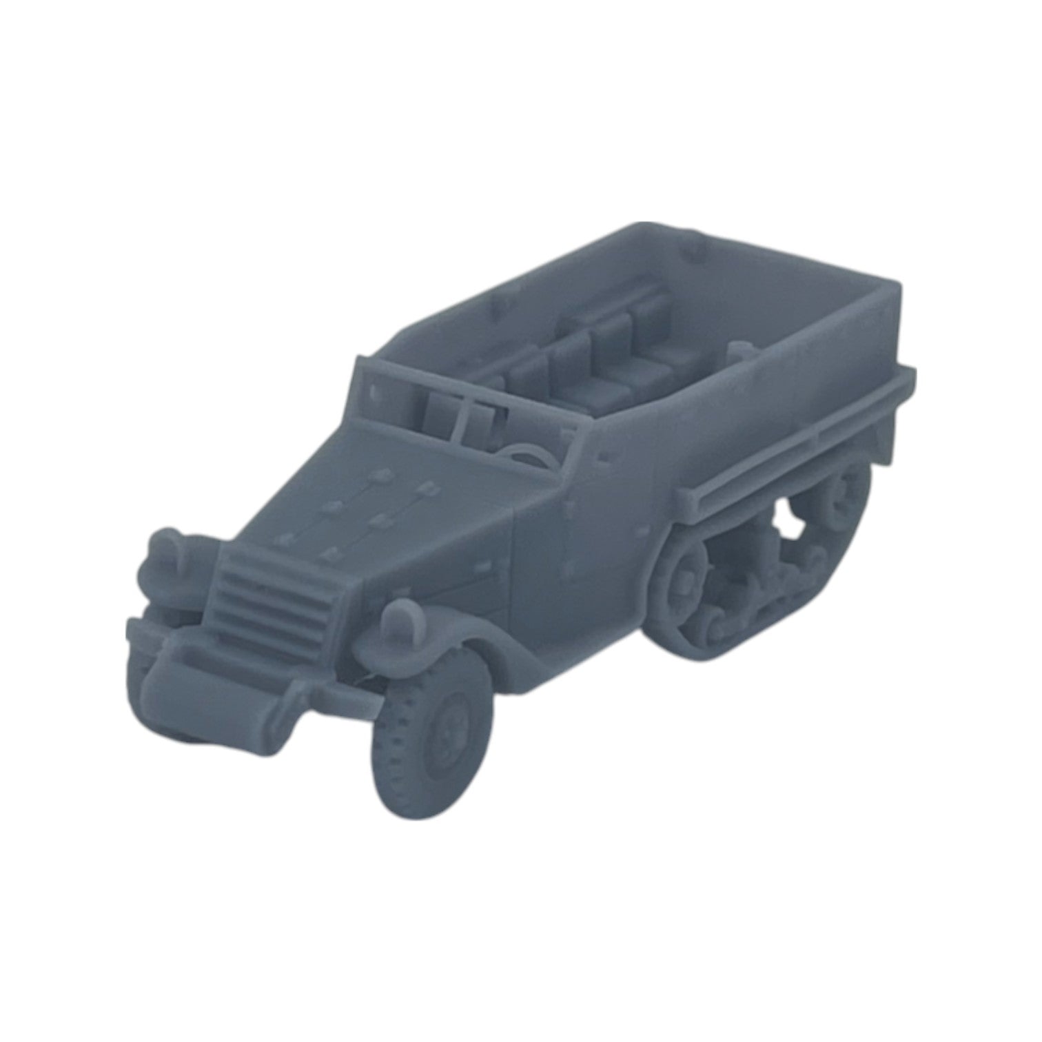 Scale Model of M3 Half Track by Model Scenery World Front View