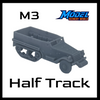 M3 Half Track Covered - HO Scale - Gray