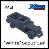 M3 White Scout Car Open - HO Scale - Gray
