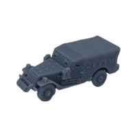 Scale Model of M3 White Scout Car with Canvas by Model Scenery World Front 