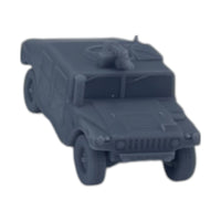 Front View - Scale Model of Armored Humvee by Model Scenery World