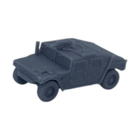 Front Side View - Scale Model of Armored Humvee by Model Scenery World