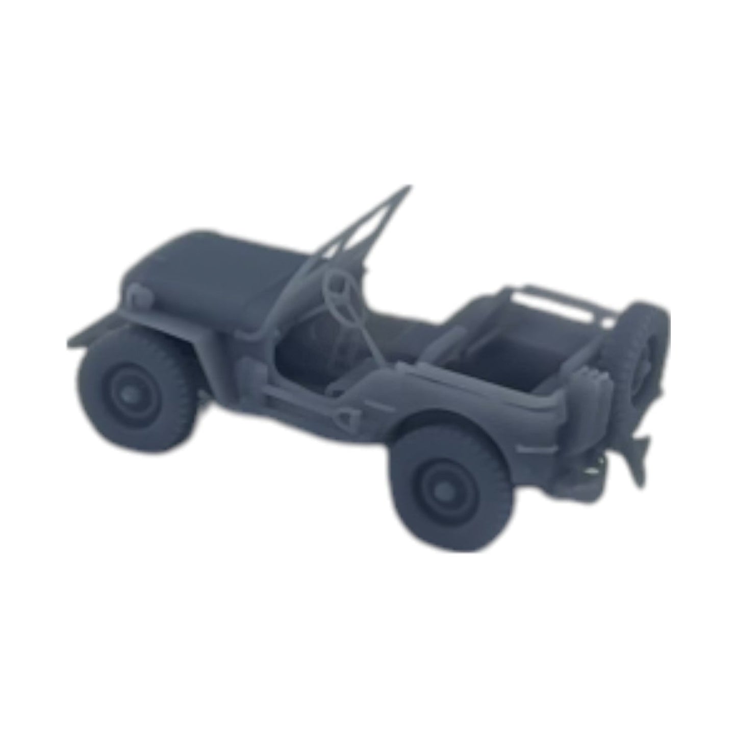 Scale Model of WWII Willy's Army Jeep by Model Scenery World Drivers Side view
