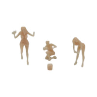 Front View - Ready to Paint Scale Model of Bikini Carwash Girls by Model Scenery World