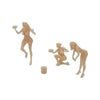 Front Side - Ready to Paint Scale Model of Bikini Carwash Girls by Model Scenery World