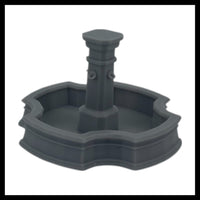 Scale Model of Town Square Fountain by Model Scenery World