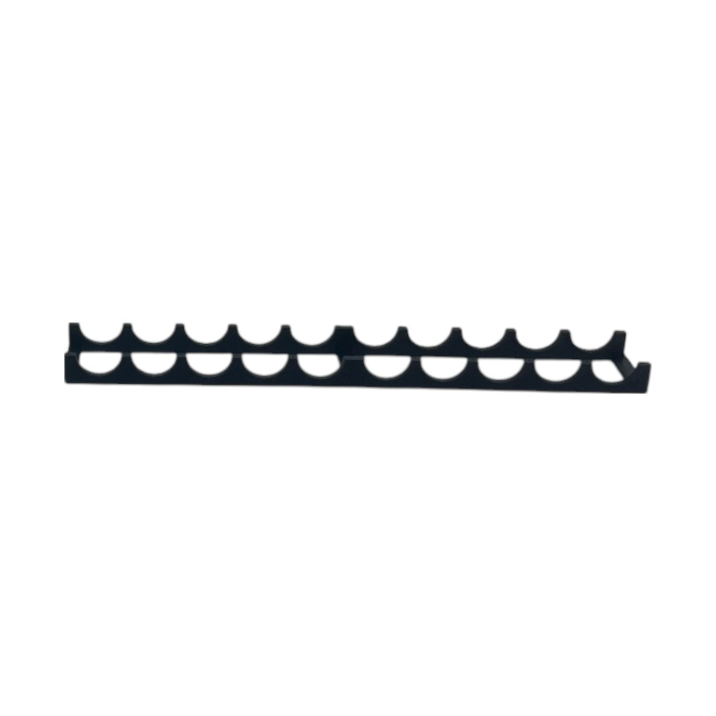 Scale Wheel Rack for Flatcar Load by Model Scenery World - Black - side view