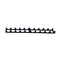 Scale Wheel Rack for Flatcar Load by Model Scenery World - Black - side view