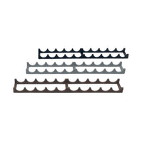 Scale Model of 3 Wheel Rack in Gray, Brown, and Black by Model Scenery World - Side View
