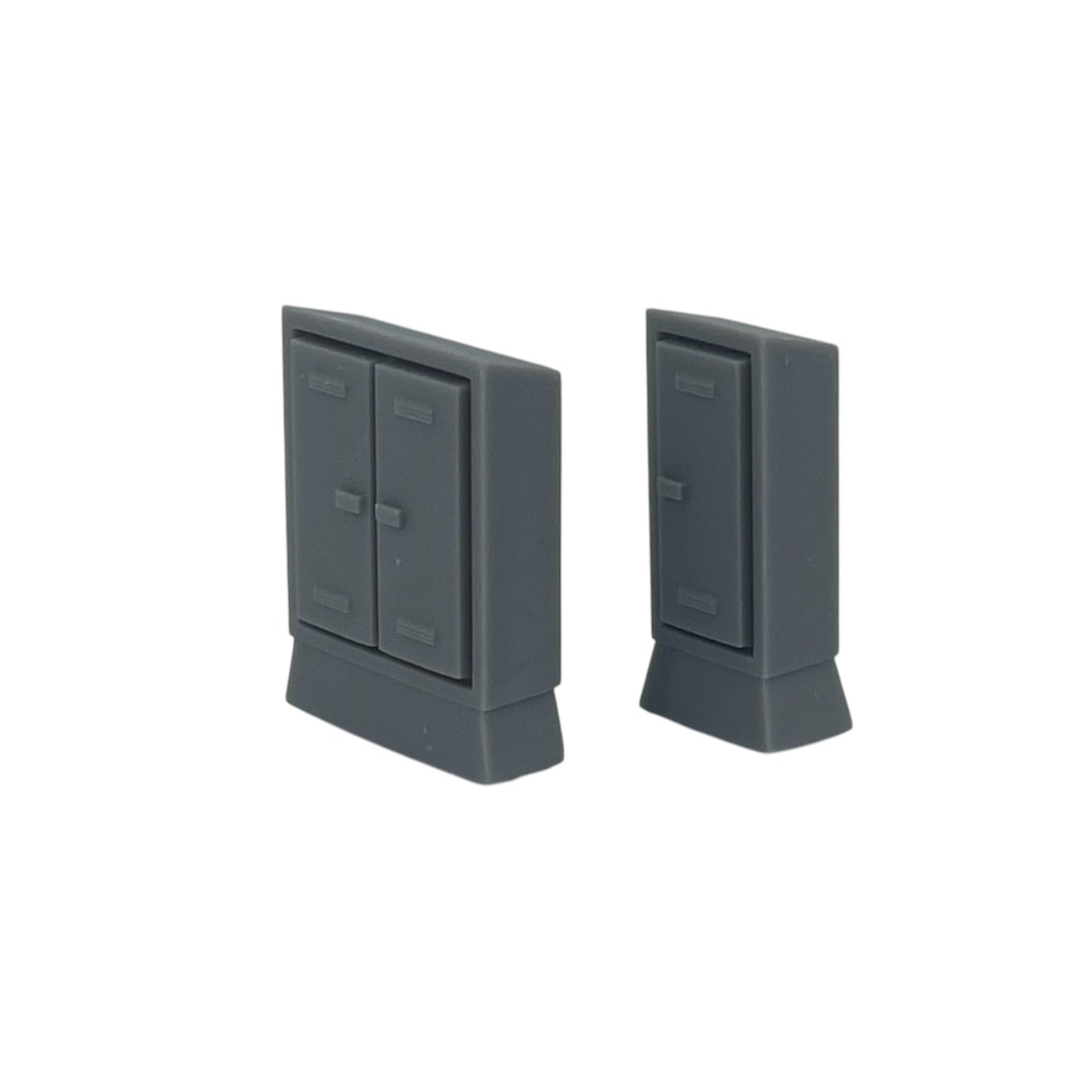 Side View of Scale Model of Trackside Electrical Boxes by Model Scenery 