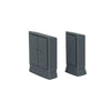 Side View of Scale Model of Trackside Electrical Boxes by Model Scenery 