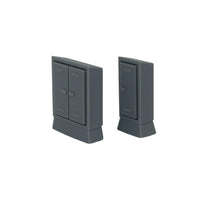 Side View of Scale Model of Trackside Electrical Boxes by Model Scenery 
