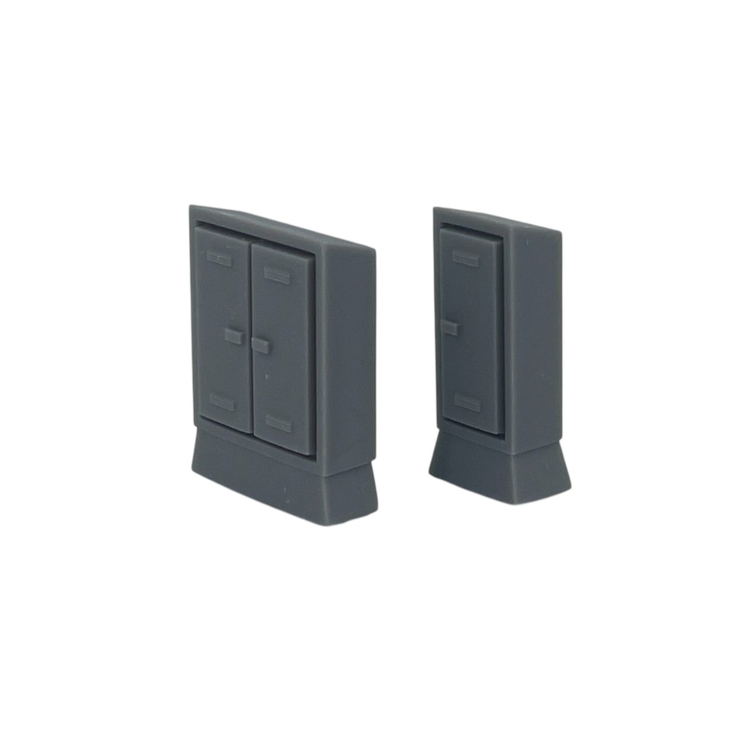 Side View of Scale Model of Trackside Electrical Boxes by Model Scenery 