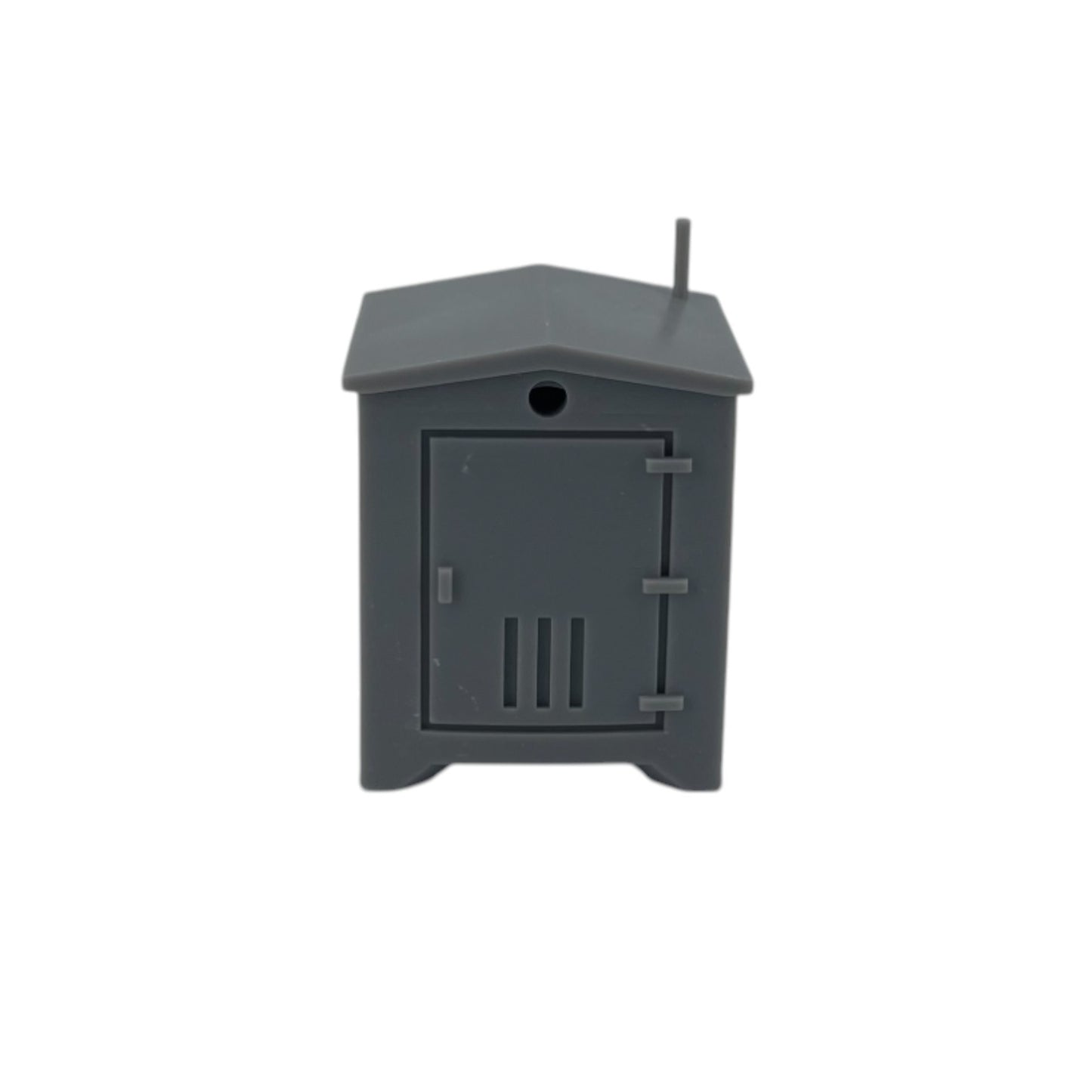 Front View of a Scale Model of a Trackside Signal Box by Model Scenery World