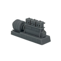 Side View - Scale Model of a Diesel Generator Load by Model Scenery World