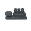 Front Side View - Scale Model of a Diesel Generator Load by Model Scenery World