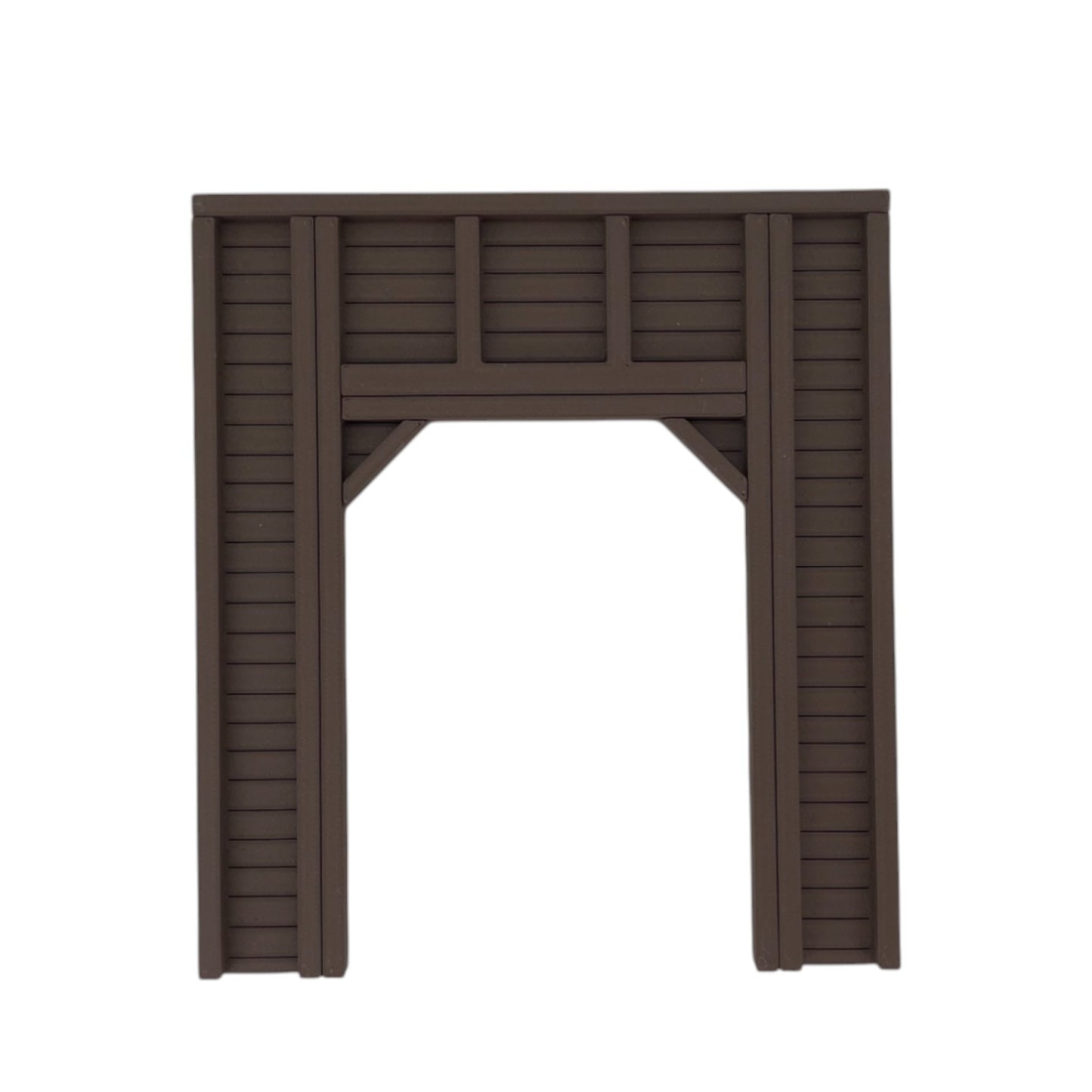 Scale Model of a Single Tunnel Portal - Timber by Model Scenery World