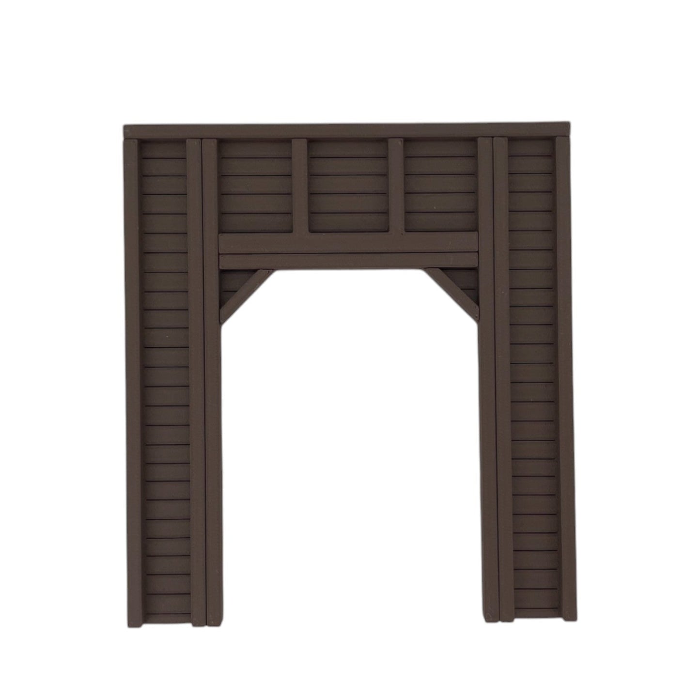 Scale Model of a Single Tunnel Portal - Timber by Model Scenery World