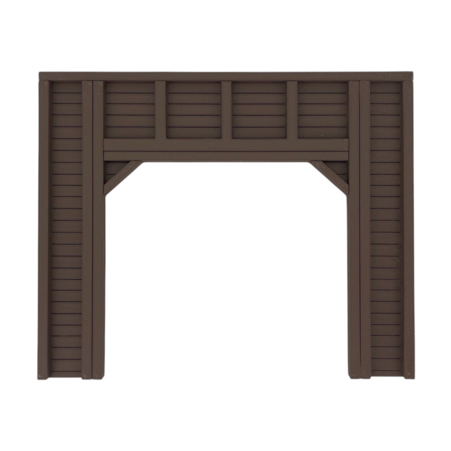 Scale Model of a Double Tunnel Portal - Timber by Model Scenery World