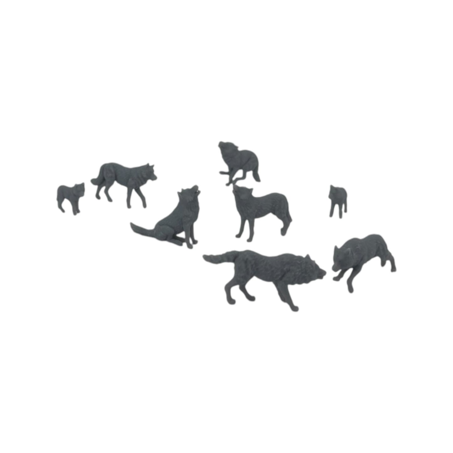 Scale Model of Wolf Pack with Cubs by Model Scenery World