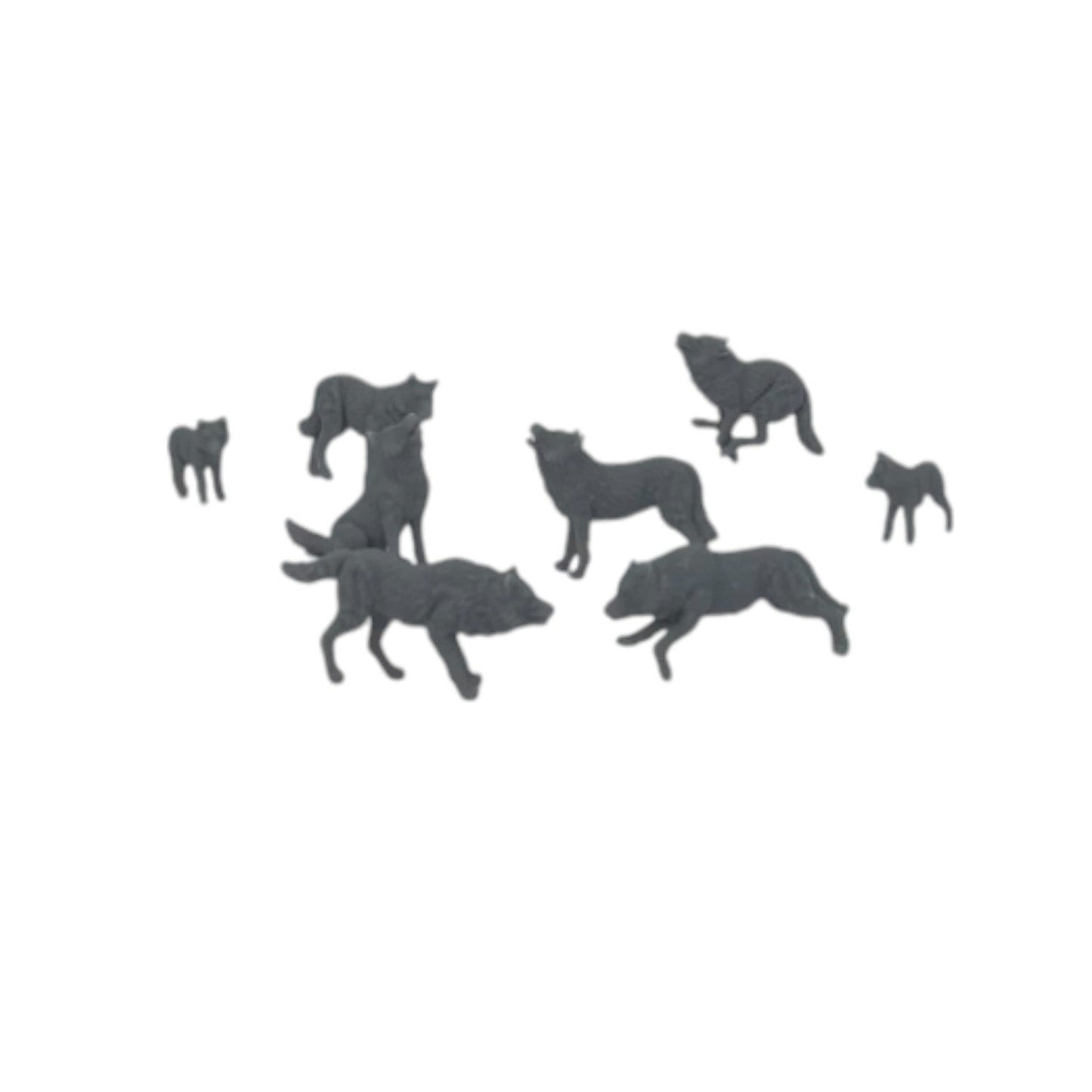 Scale Model of Wolf Pack with Cubs by Model Scenery World