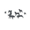 Scale Model of Wolf Pack with Cubs by Model Scenery World