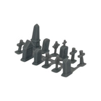 Scale Model - Graveyard Set (12pcs) Resin - by Model Scenery World 