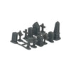 Scale Model - Graveyard Set (12pcs) Resin - by Model Scenery World 