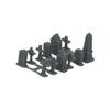 Scale Model - Graveyard Set (12pcs) Resin - by Model Scenery World 