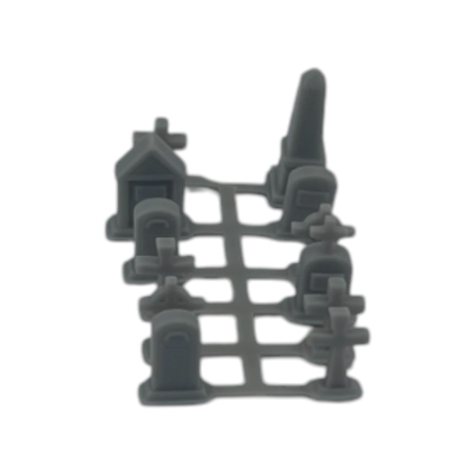 Scale Model - Graveyard Set (12pcs) Resin - by Model Scenery World 
