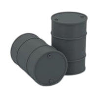 55 Gallon Drum/Barrel (15pc) - N Scale - Gray