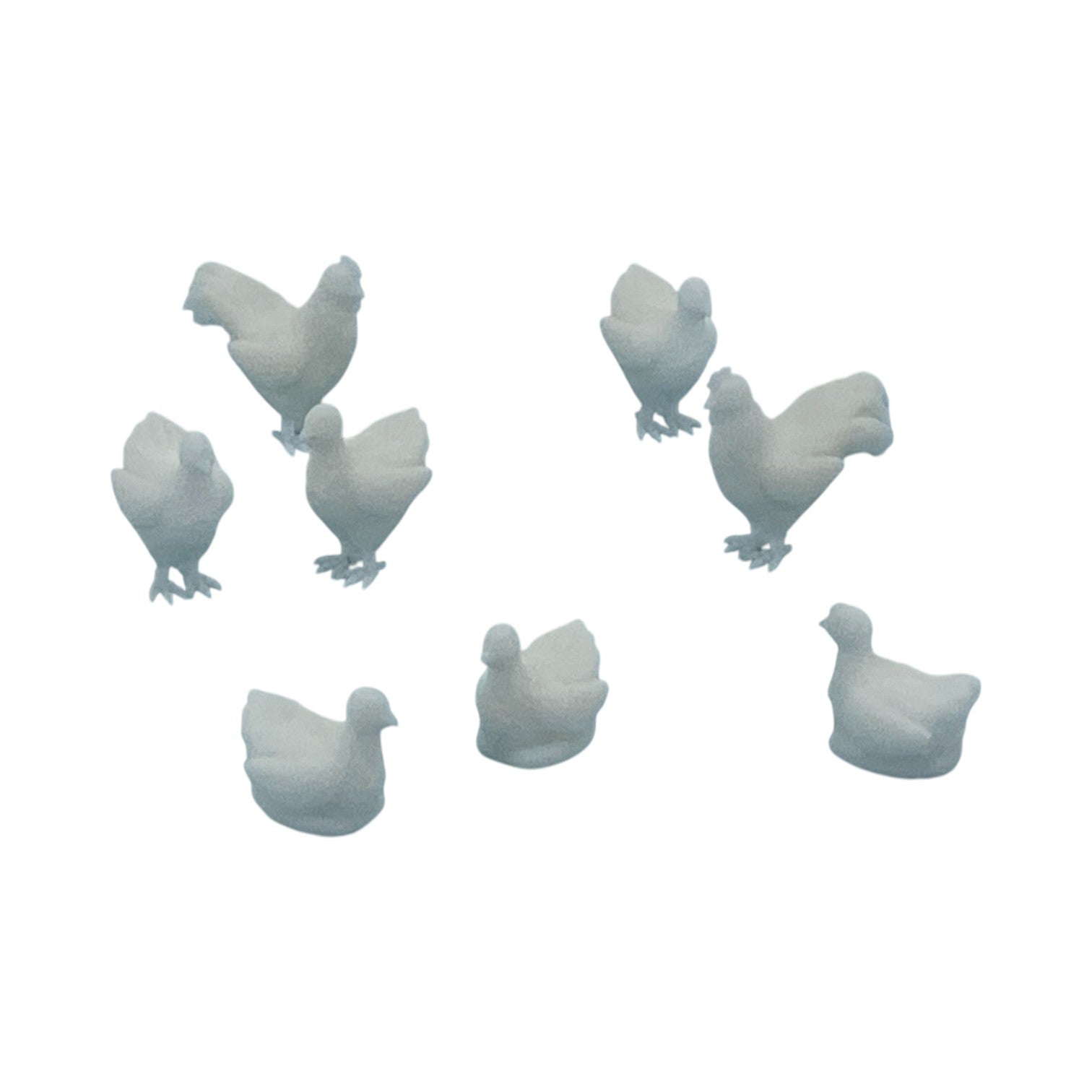 Scale Model of Chickens - Roosters and Hens by Model Scenery World