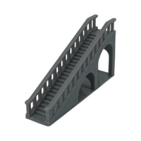 Front Side View - Scale Model of Outdoor Stairs / Escalator by Model Scenery World