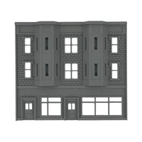Front View - Scale Model of Backdrop Building BG #1 by Model Scenery 