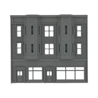 Front View - Scale Model of Backdrop Building BG #1 by Model Scenery 