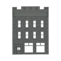 Front View - Scale Model of Backdrop Building BG #4 by Model Scenery 
