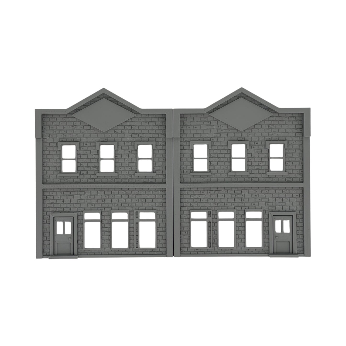 Front View - Scale Model of Backdrop Building BG #5 by Model Scenery 