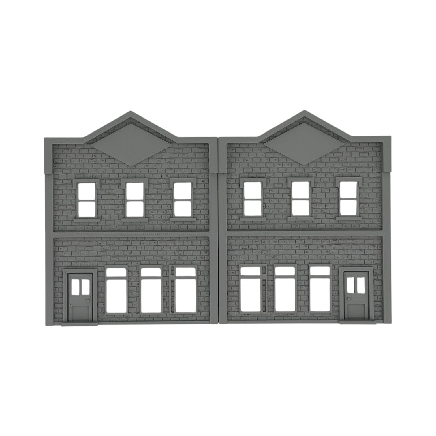 Front View - Scale Model of Backdrop Building BG #5 by Model Scenery 
