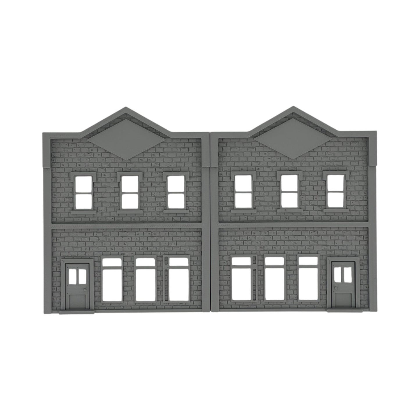Front View - Scale Model of Backdrop Building BG #5 by Model Scenery 