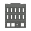 Front View - Scale Model of Backdrop Building BG #7 by Model Scenery 