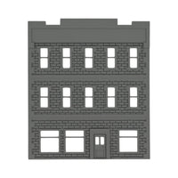 Front View - Scale Model of Backdrop Building BG #7 by Model Scenery 