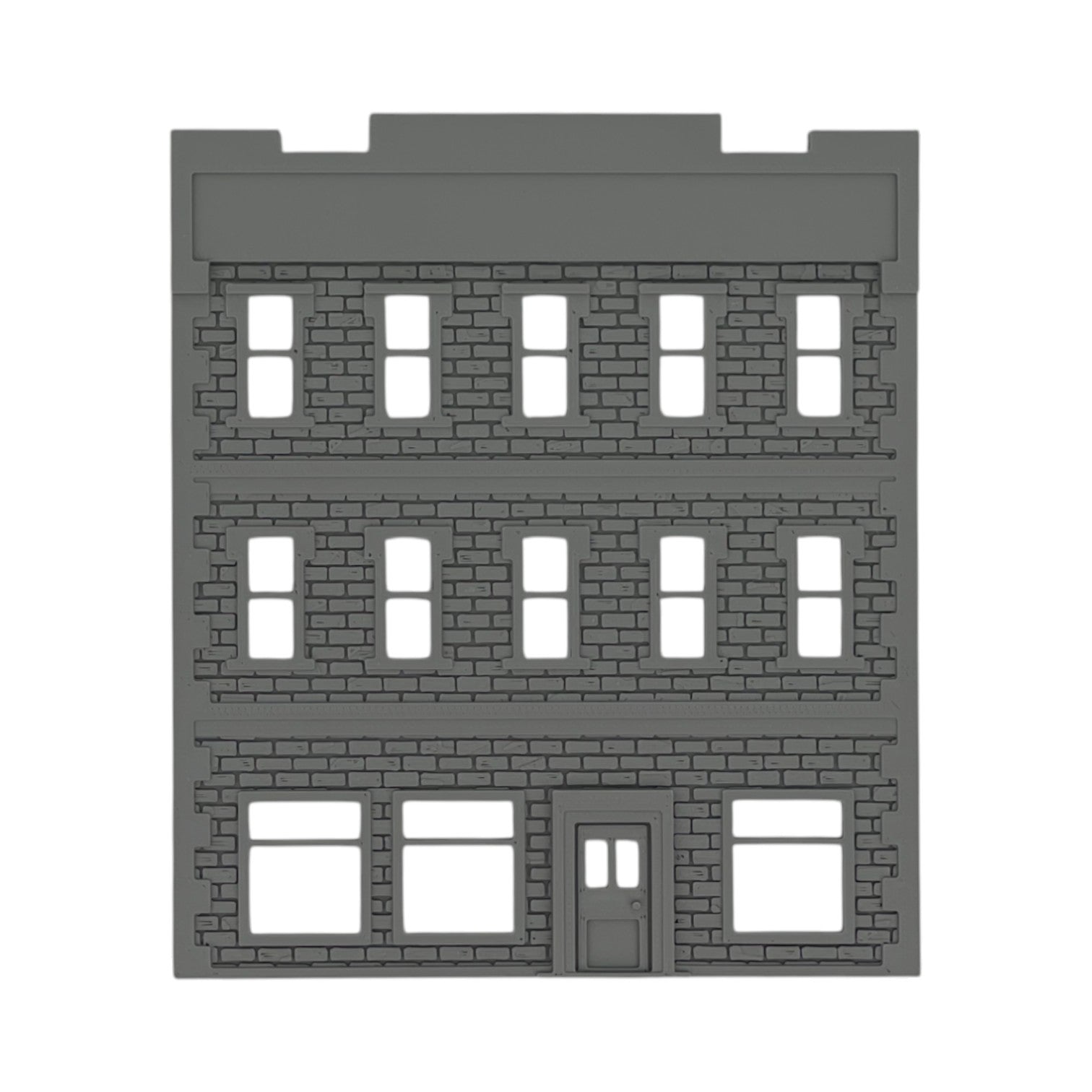 Front View - Scale Model of Backdrop Building BG #7 by Model Scenery 