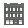Front View - Scale Model of Backdrop Building BG #7 by Model Scenery 