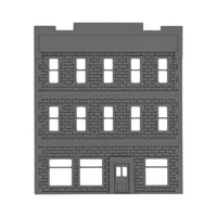 Front View - Scale Model of Backdrop Building BG #7 by Model Scenery 