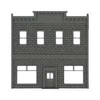 Front View - Scale Model of Backdrop Building BG #8 by Model Scenery World