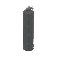 Side View - Scale Model of Industrial Silo by Model Scenery World 