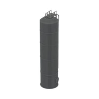 Side View - Scale Model of Industrial Silo by Model Scenery World 